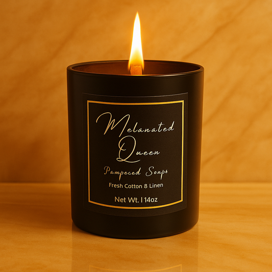 Melanated Queen | 14 oz Wood Wick Candle