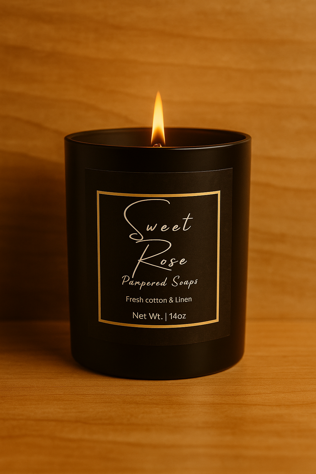 Sweet Rose | 14 oz Wood Wick Candle