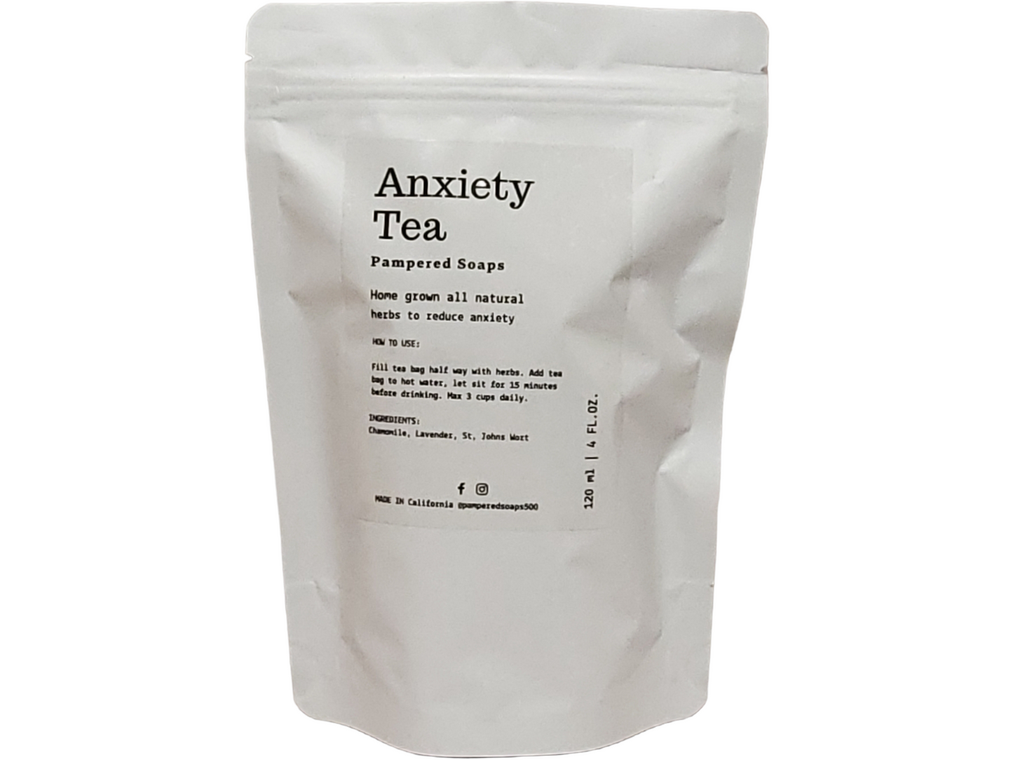 Anxiety Free Tea Pampered Soaps