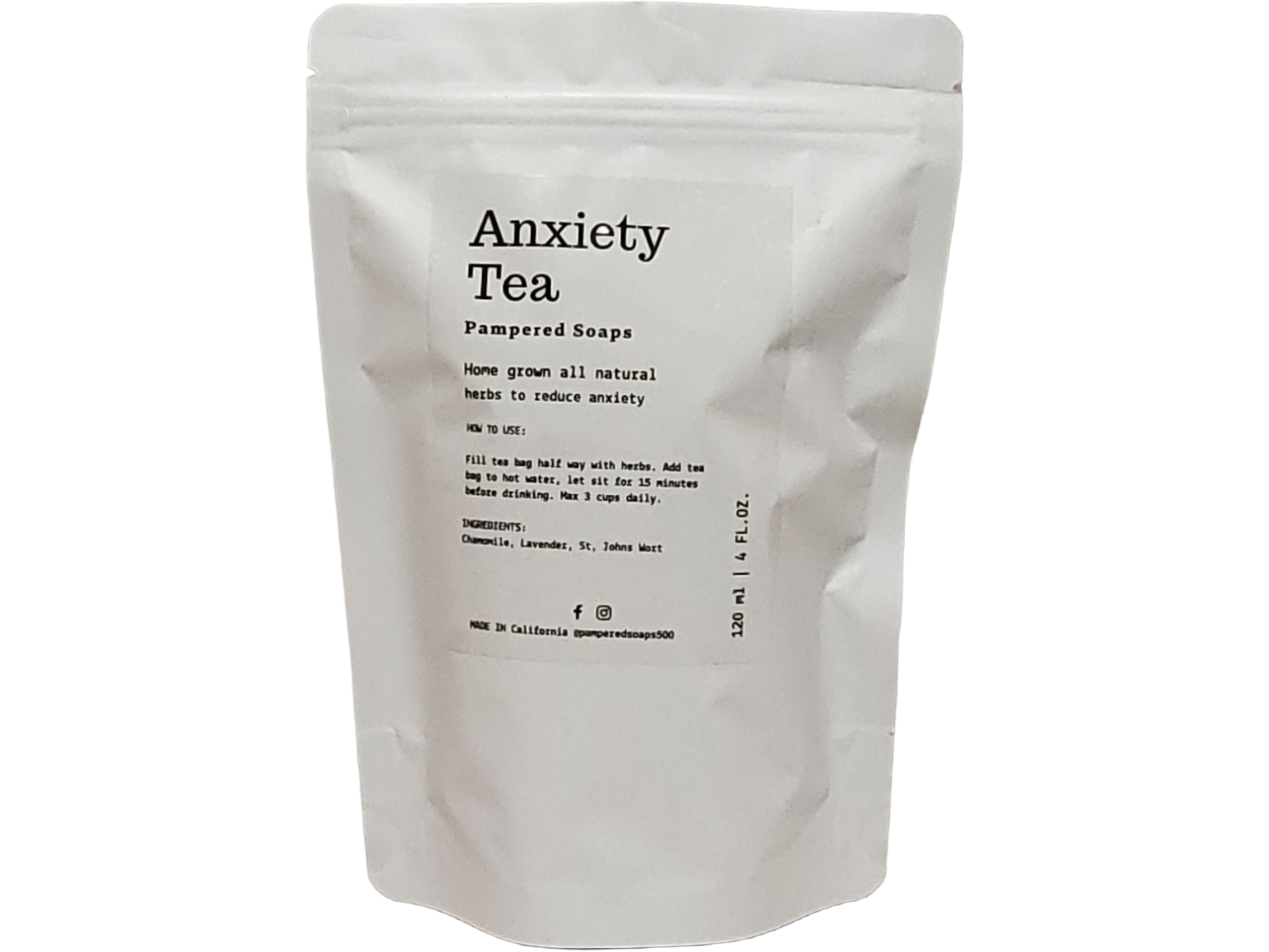 Anxiety Free Tea Pampered Soaps