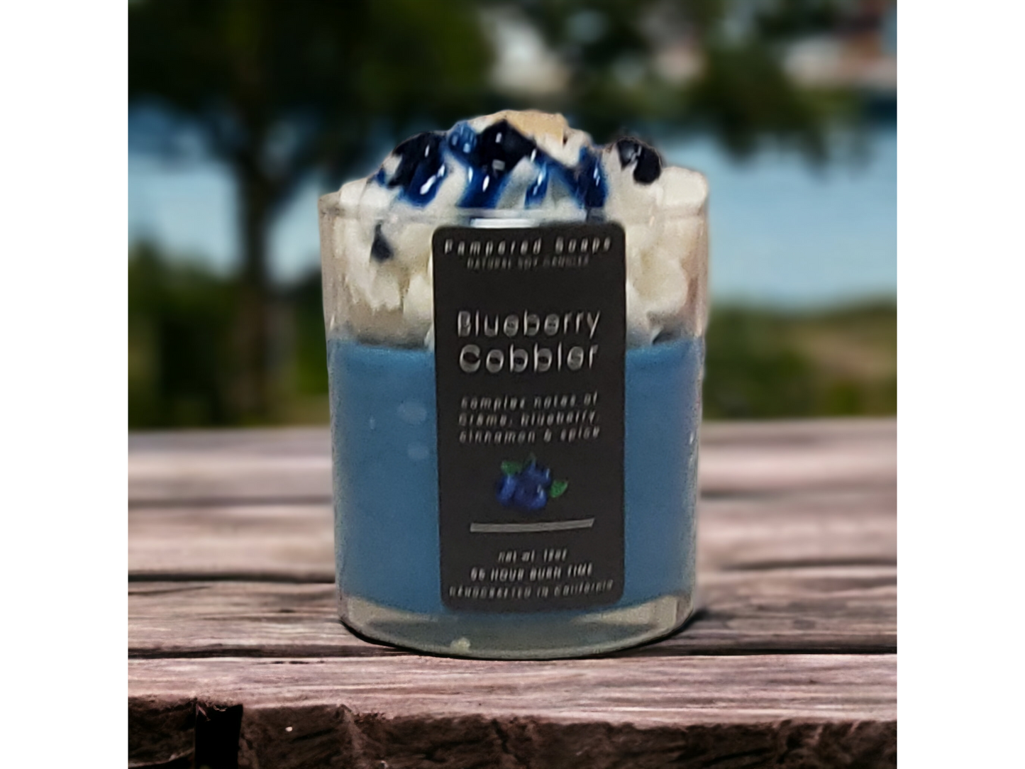 Blueberry Cobbler Dessert Candle Pampered Soaps