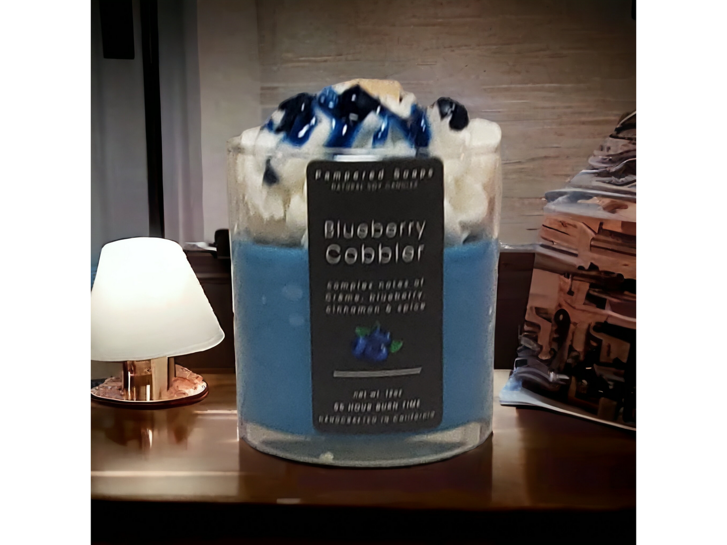 Blueberry Cobbler Dessert Candle Pampered Soaps