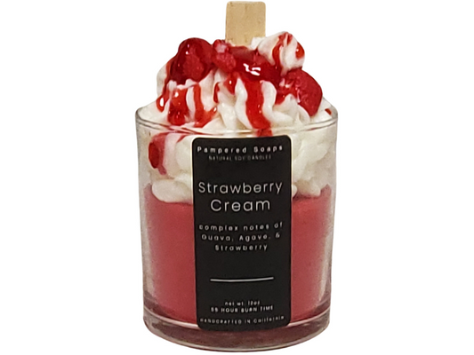 Strawberry Candle. Dessert Candle